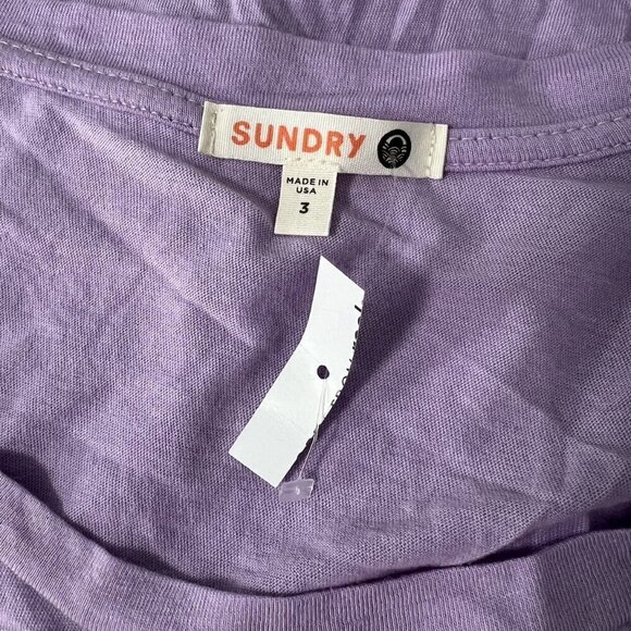 Sundry Purple Stars Long Sleeve - Picture 2 of 9